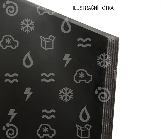překližka vodovzdorná protiskluzová, h = 15 mm, 1500 x 3000 mm